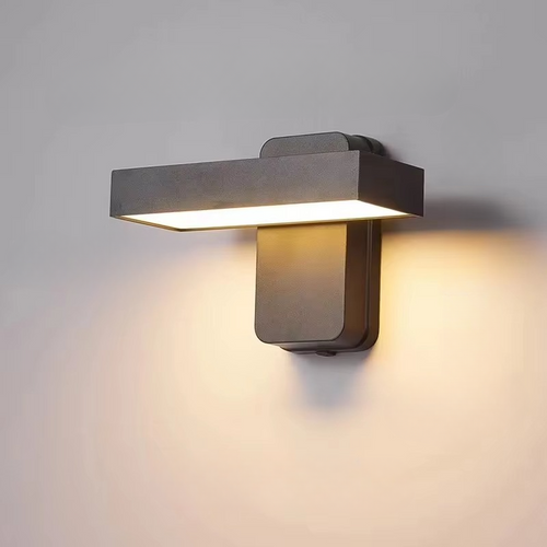 Justerbar PIR Bevegelsessensor Utendørs Vegglampe - IP65 Vanntett, Ideell for Utvendig Inngang og Veranda Luvikno