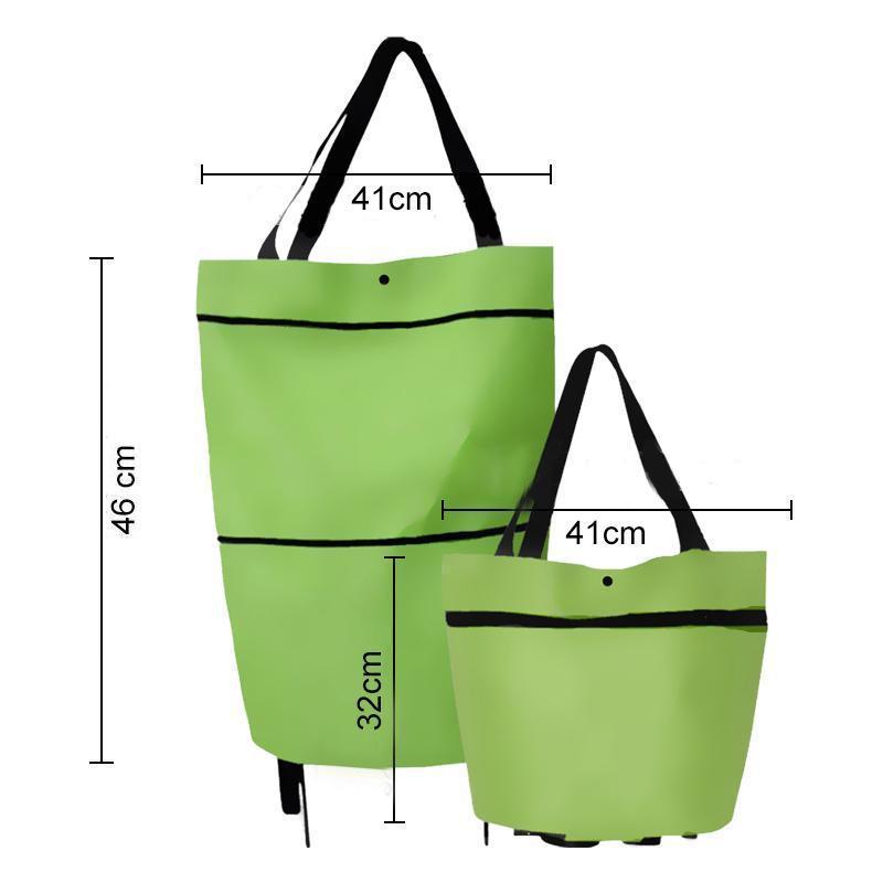 Foldbar Handlebag med Hjul | Luvikno