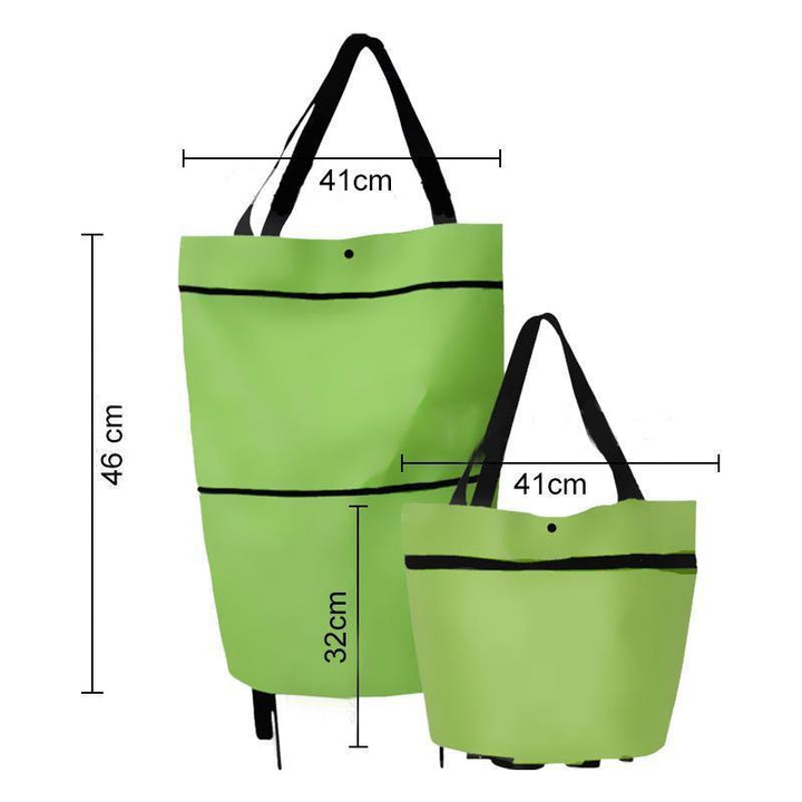 Foldbar Handlebag med Hjul | Luvikno