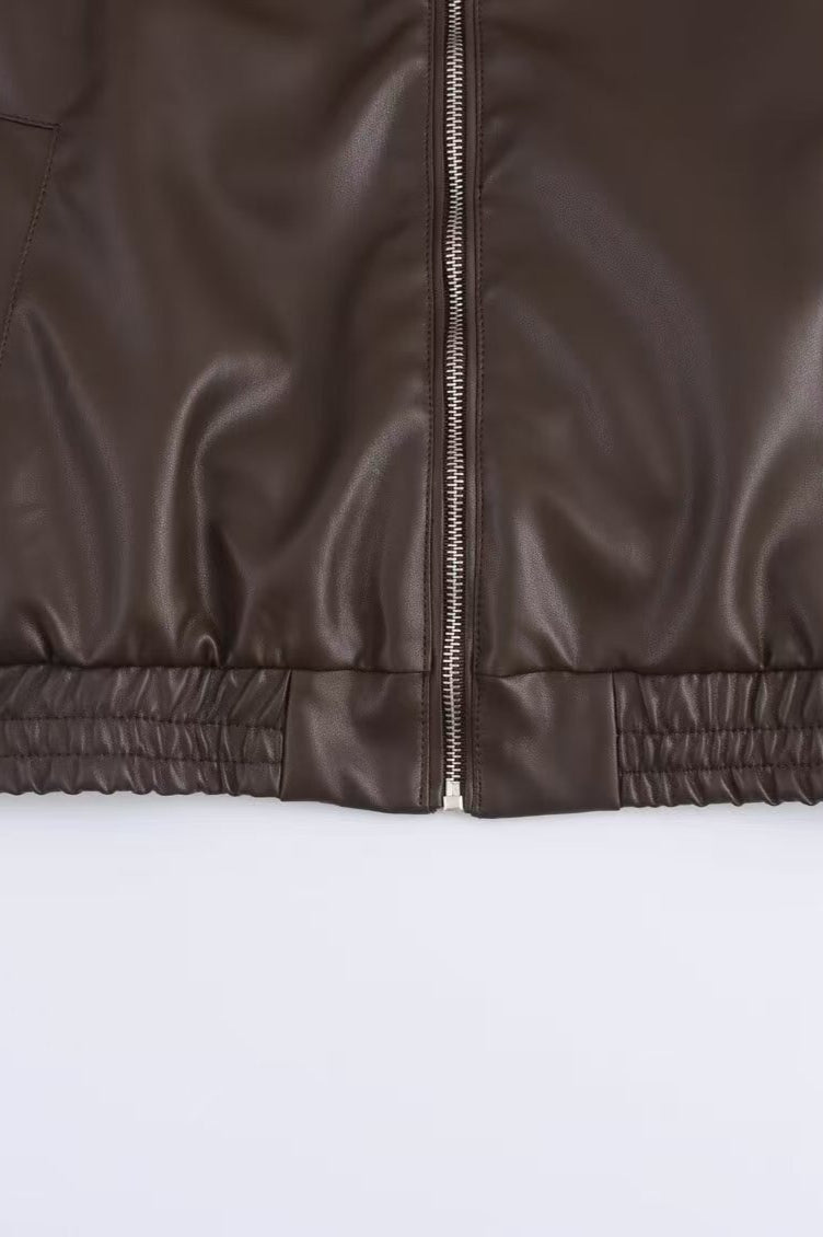 Luvik | Lær Relaxed Blazer