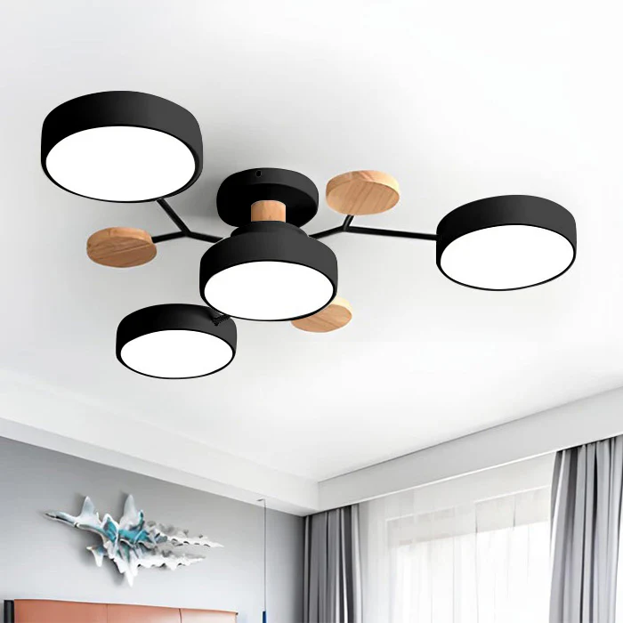 Taklampe Modern LED Flush Mount Chandelier Luvikno