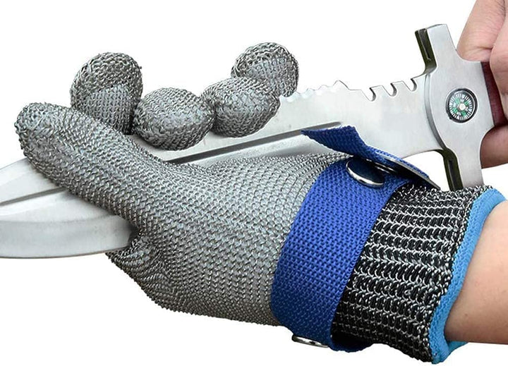 Luvikno | Safehands - Metallhanske med Rustfritt Stål Gitter (1+1 Gratis)