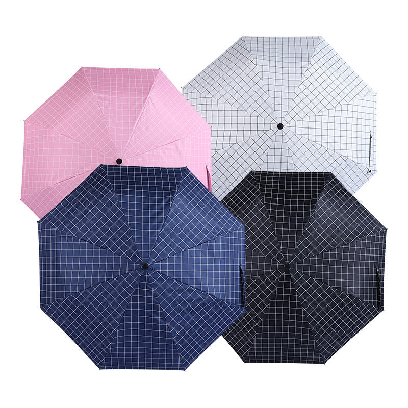 Damen Automatischer Teleskop-Regenschirm mit ergonomischem Griff Luvikno