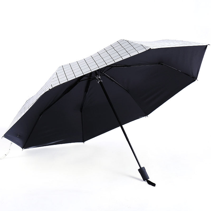 Damen Automatischer Teleskop-Regenschirm mit ergonomischem Griff Luvikno