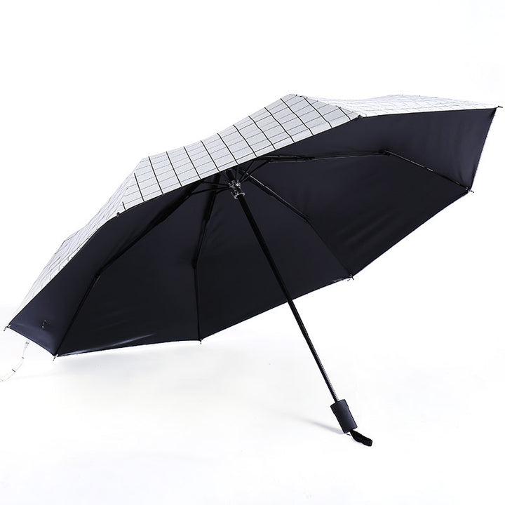 Damen Automatischer Teleskop-Regenschirm mit ergonomischem Griff Luvikno