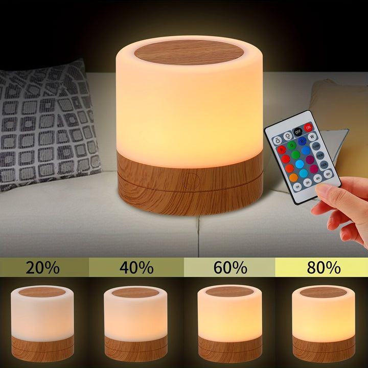 LightAura - RGB Berøringsbordlampe med Fjernkontroll Luvikno