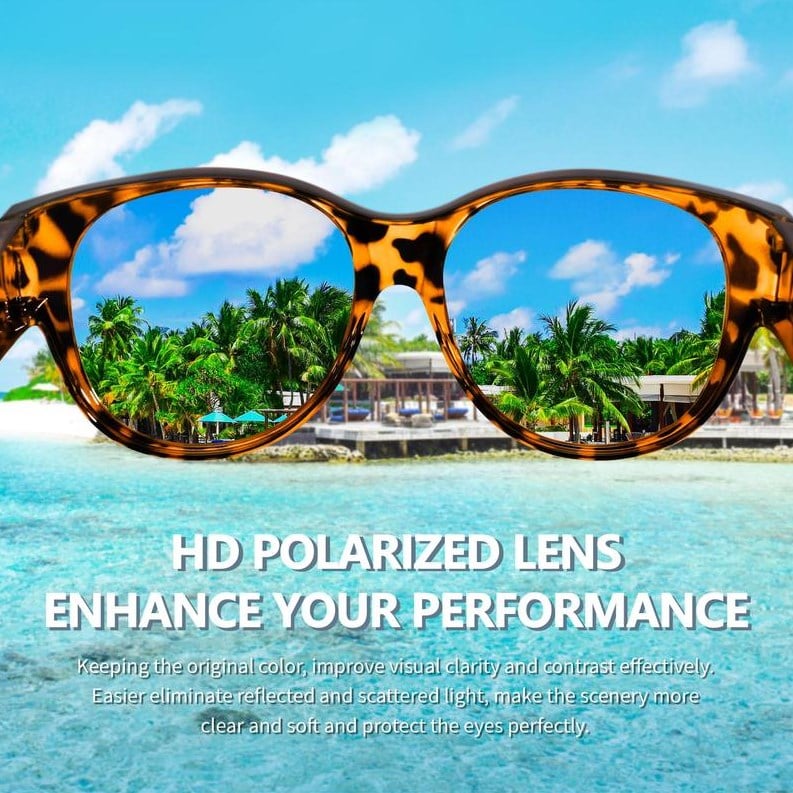 Oversized Cat-Eye Solbriller UV400 Polarized | Luvikno