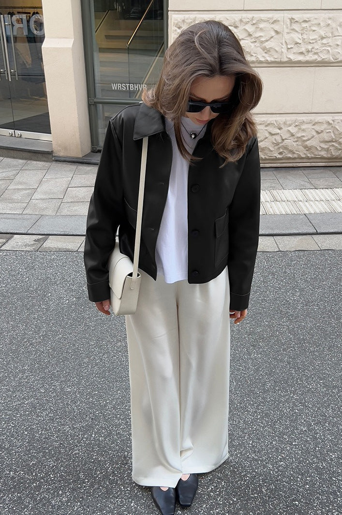 Luvik | Moto-tyylinen nahkatakki