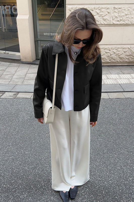 Luvik | Moto-tyylinen nahkatakki