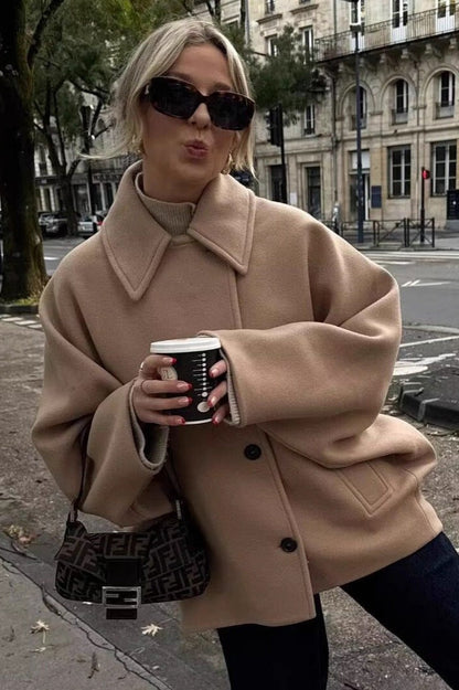 Luvik | Fit Lyhyt Villa Sekoite Takki