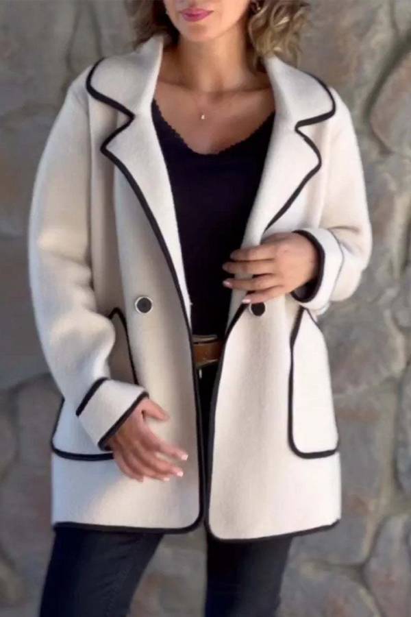 Luvik | Puku-kaulukset kaksipuoleinen villatakki