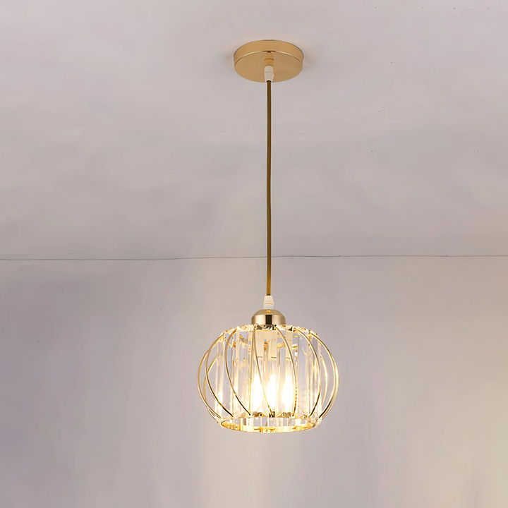 Pendellampe svart glass kule taklampe Luvikno