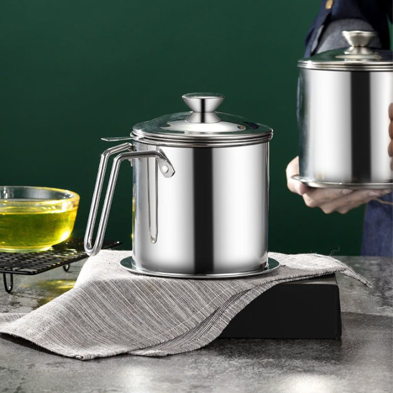 Rustfritt Stål Olje Filter Kanne | Luvikno
