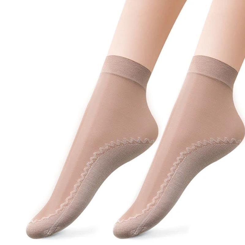 Silke Cotton Anti-glipp Sokker | Luvikno