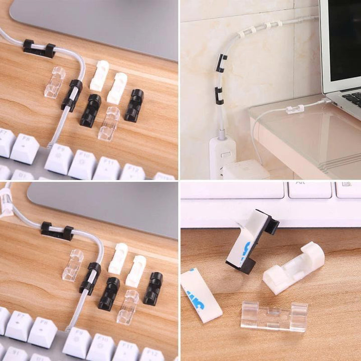 Selvheftende Wire/Kabel Klips i Plast | Luvikno