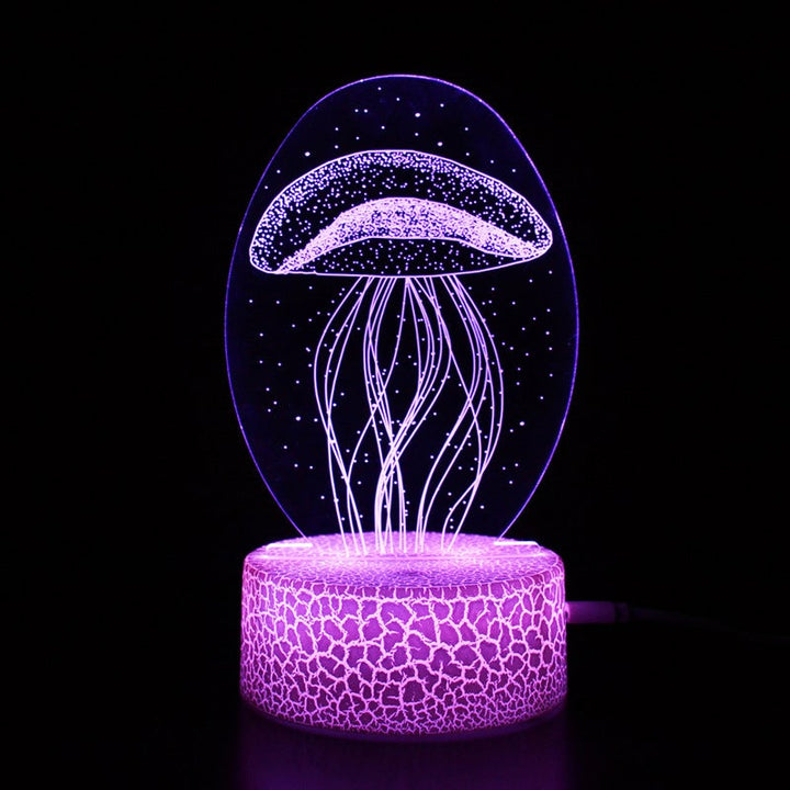 Nattelys LED farge dinosaur med fjernkontroll flere stilarter | Luvikno