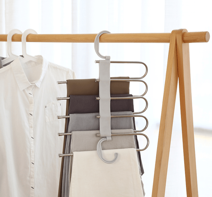 Plassbesparende multi-bukse hanger kleshanger | Luvikno