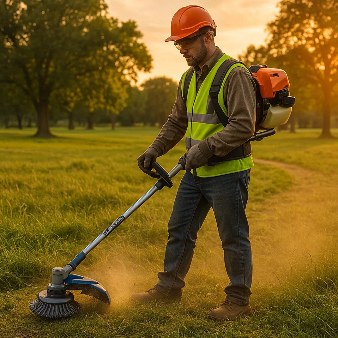 GrassCut TurboHead – Universal 6-Blade Ugressbørste for Kantklippere | Luvikno