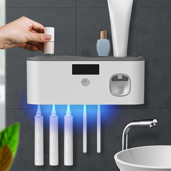 Luvikno | UVShield – Hygienisk tannbørsteholder med smart dosering!