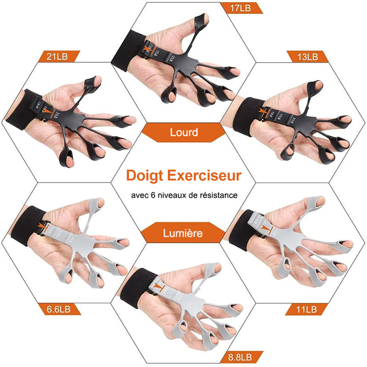 Silikon finger treningstrener | Luvikno