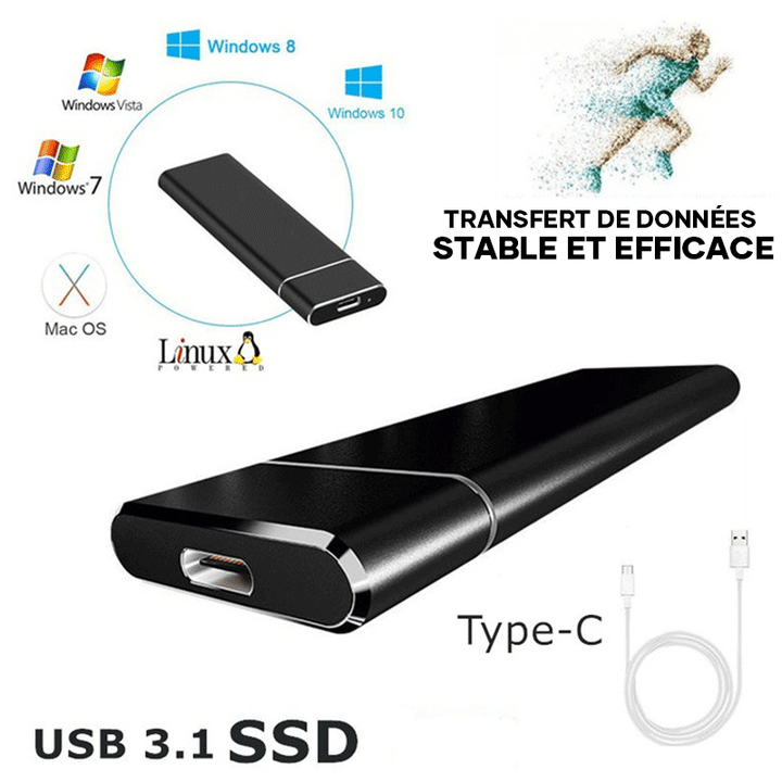 Eksternt Ultra Rask SSD Harddisk | luvikno
