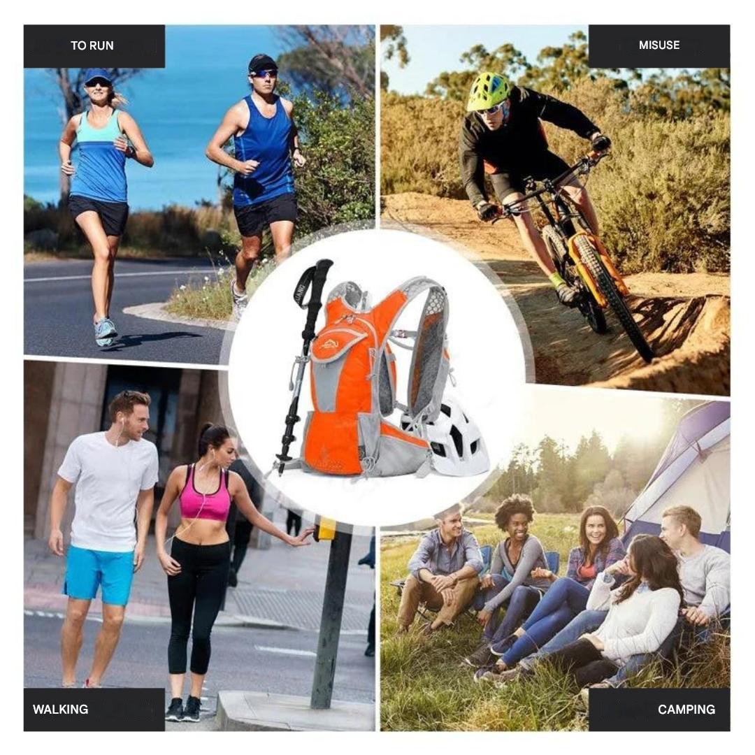 HydroTrail Ryggsekk med innebygd vannblære – Lettvektig & Vanntett | Luvikno
