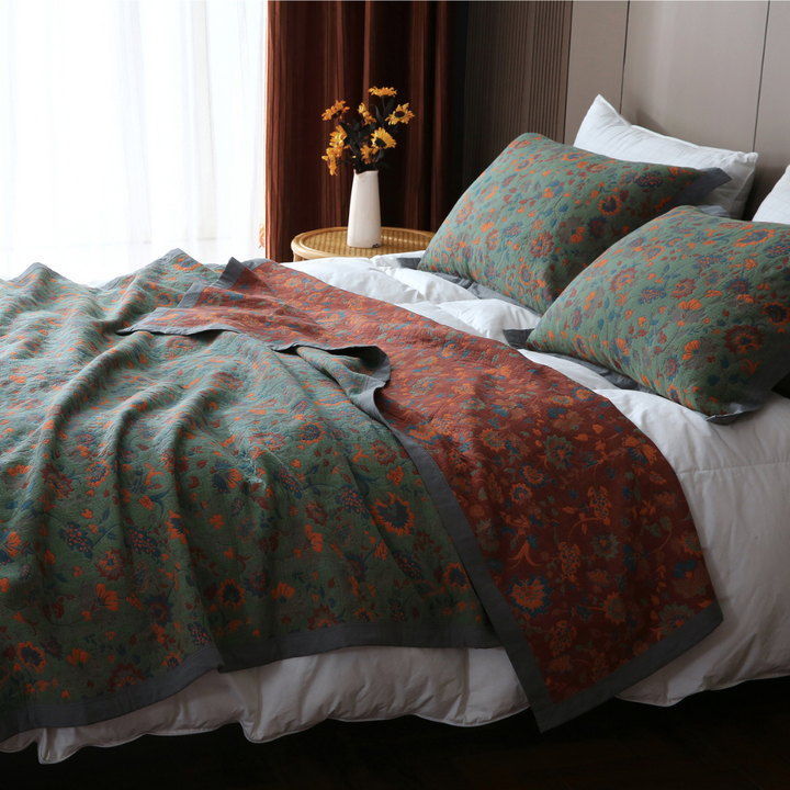 Luvikno | Gothel™ Retro Blomster Teppe – Luksus Vintage Atmosfære