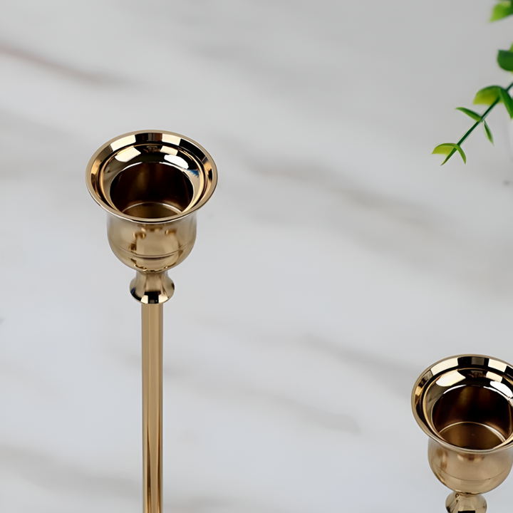Gull taper lysestake sett | Luvikno