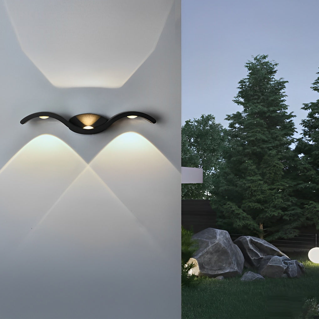 Vegglampe Moderne Utendørs LED Opp Ned Lampe Luvikno