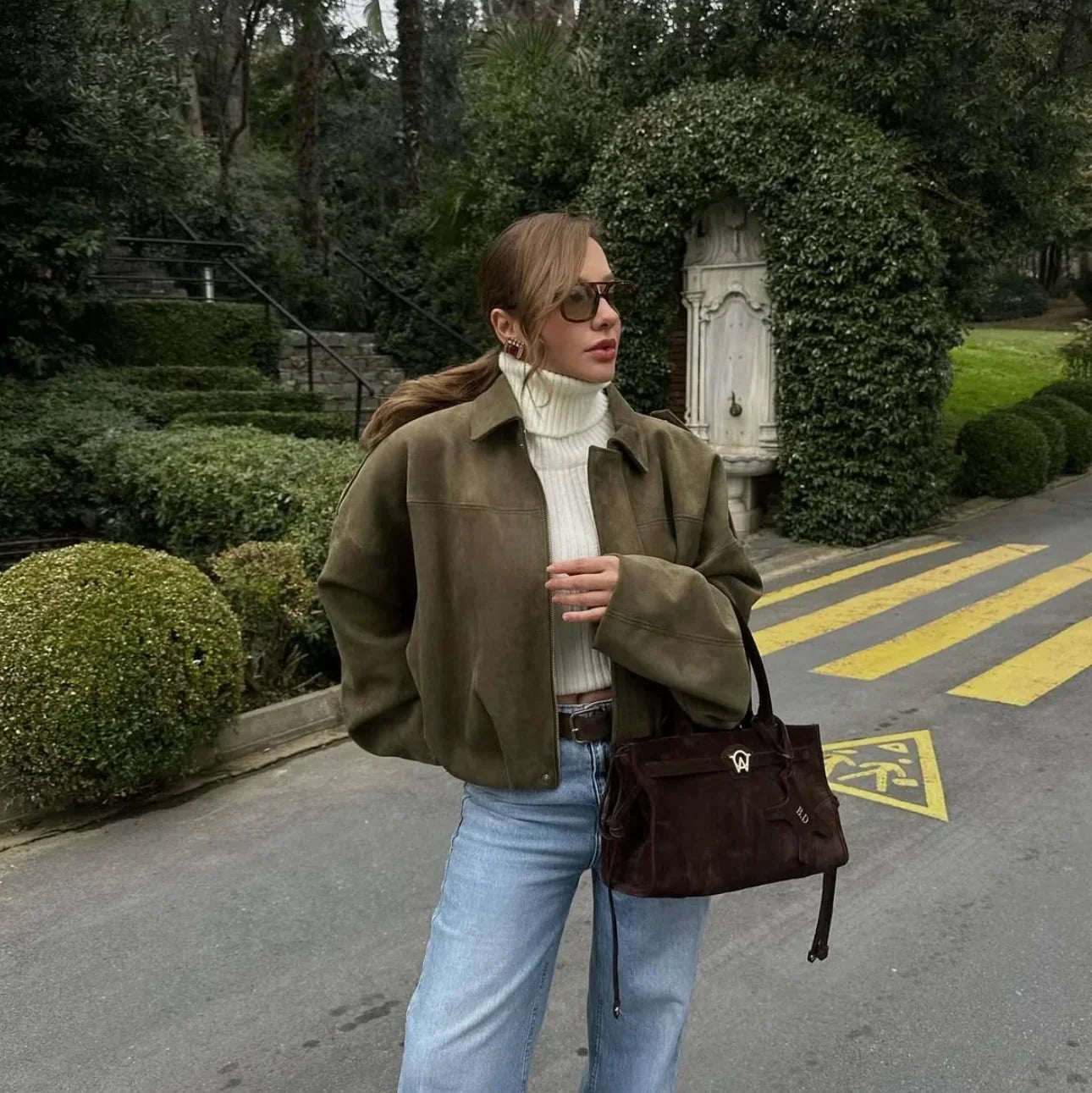 Luvik | Ylikoko takki - Pehmeä mokkivuori - Täysin vuorattu - Kaki