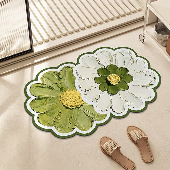 Blomstrete Baderomsgulvmatte | Luvikno