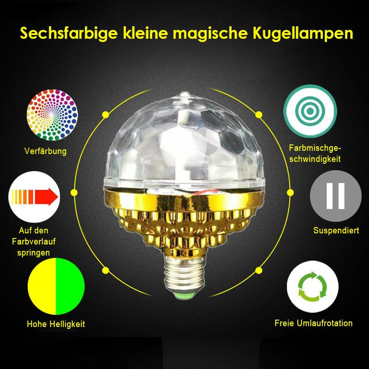 LED Disco Fargerik Roterende Lyspære | Luvikno