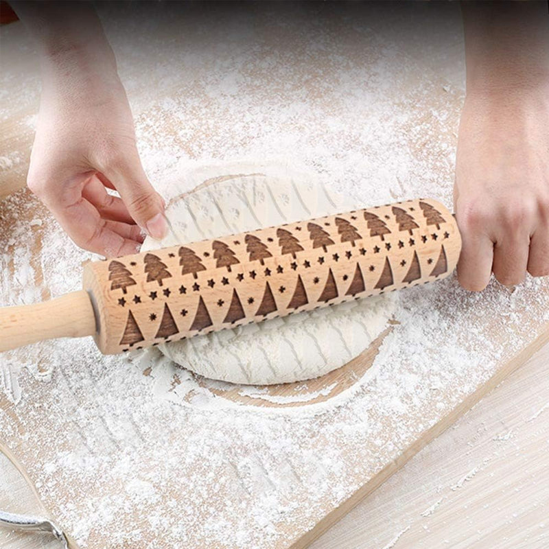 Jule Tre Embosser Kjevler for Høytidsbaking | Luvikno