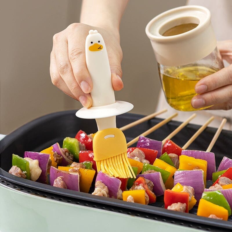 Oljedispenser med pensel for BBQ | Luvikno