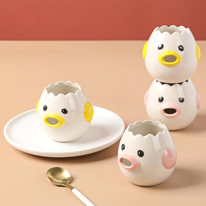 Cartoon Eggeplomme Hvit Separator | Luvikno