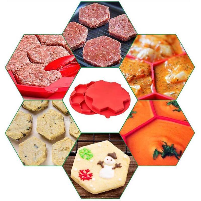 Hexagonal Burger Kjøttform | Luvikno