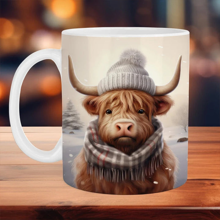 Highland Cow Keramisk Kaffe Mugge | Luvikno