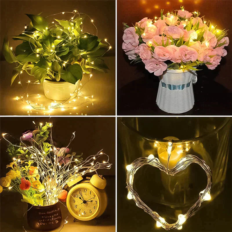 LED Vinflaske Lys Kork Nattlys DIY Dekor Hev - Bit | Luvikno