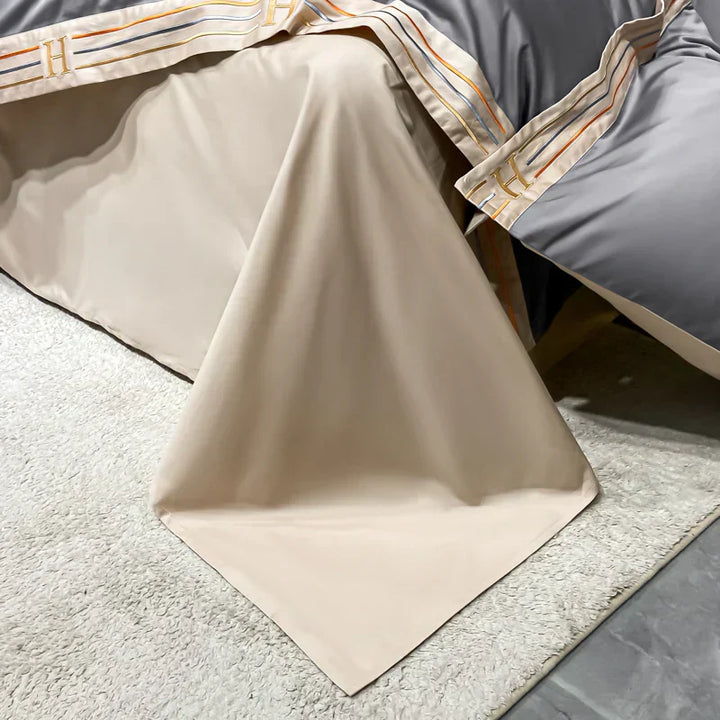 Luvikno | Luksus Satin Kattong Dynetrekk Sett for Soverom