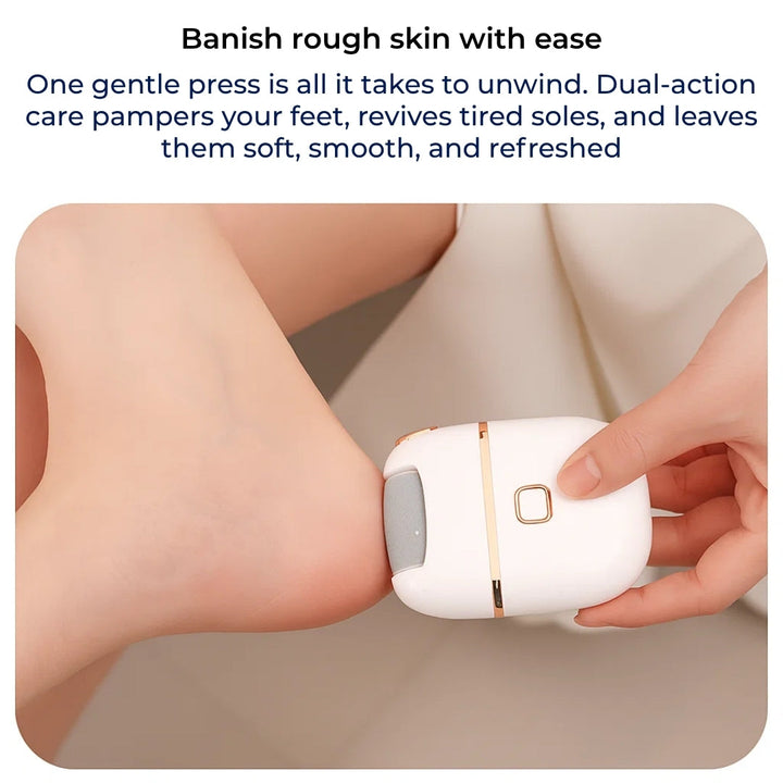 Callus Remover – Oppladbar trådløs – Leger sprukne hæler – Gjenoppretter myke, glatte føtter hjemme Luvikno