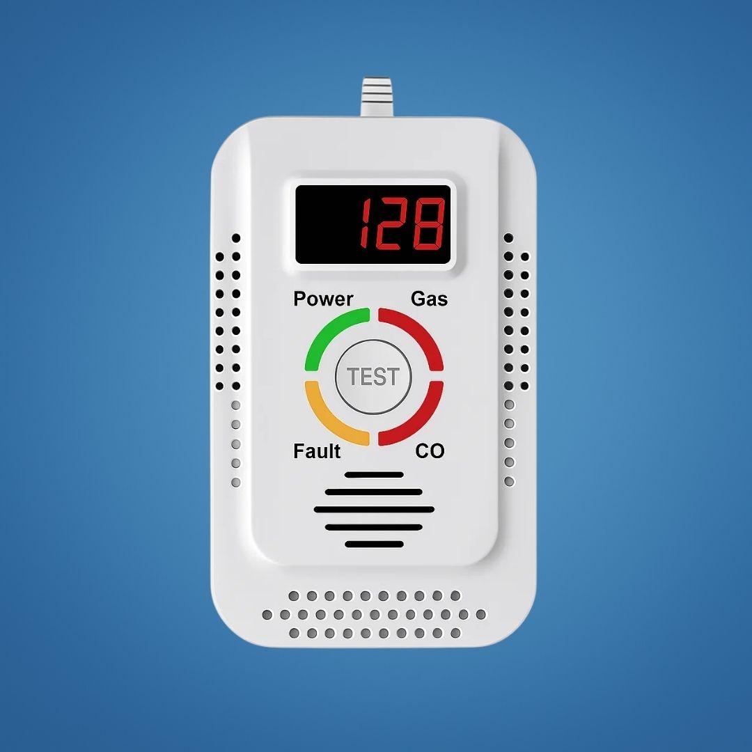 Digital Display – 85dB Høyt Alarm – Hjemmesikkerhetsenhet – Tidlig Varsel Beskyttelse for Familie Luvikno