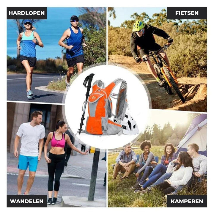 AquaPack - Stilfull Vanntett Ryggsekk med Vannpose Luvikno