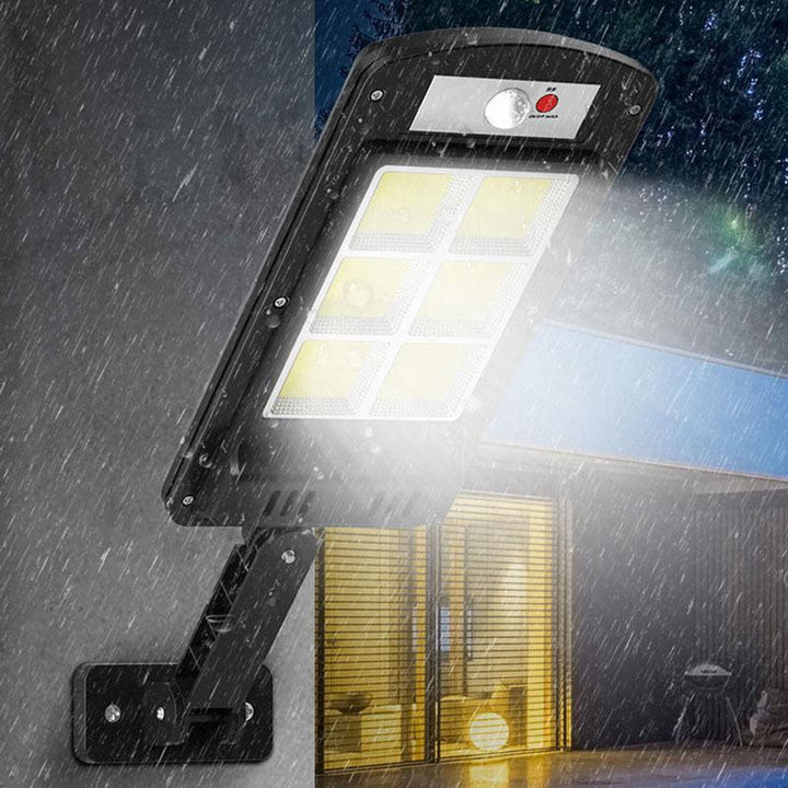 200W Utendørs Solenergi LED-Lampe med Fjernkontroll, Bevegelses- og Skumringssensor | Luvikno
