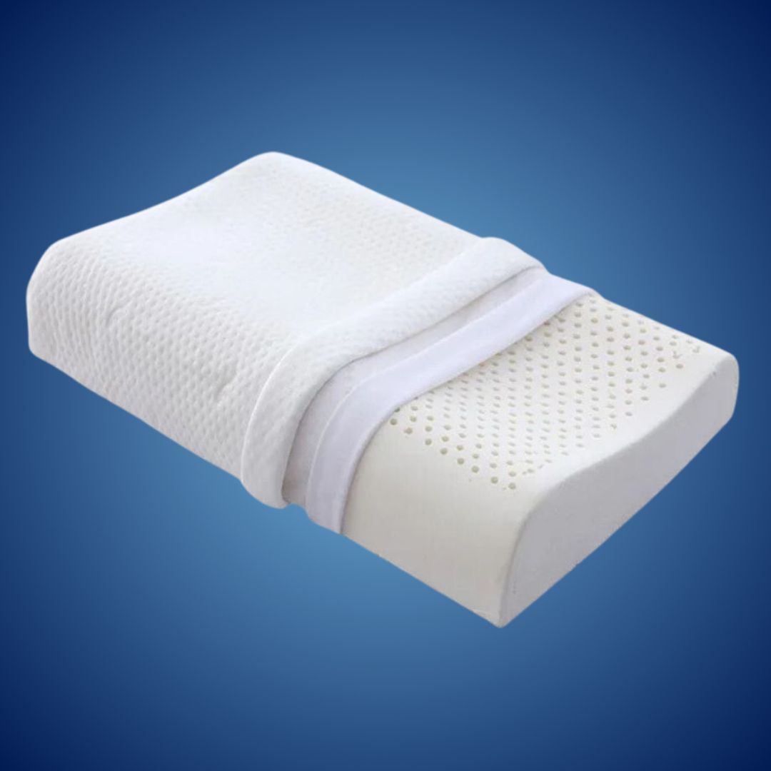 EcoNeck Comfort | 100% Naturlatex Ortopediskpute - for Nakke Smerte - Komfortabel og Støttende Pute - Bedre Søvn - Velvære Luvikno