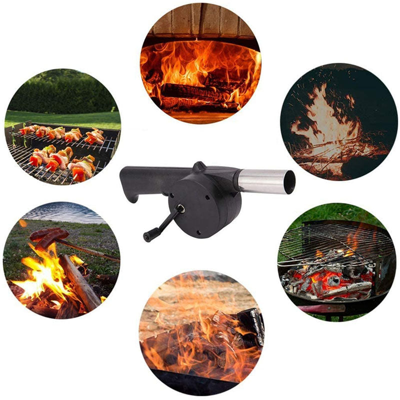 Bærbar håndblåser for grilling | Luvikno
