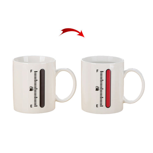 Full Fuel Programmer Magic Heat Sensitiv Farge Endrende Keramisk Kaffekopp | Luvikno