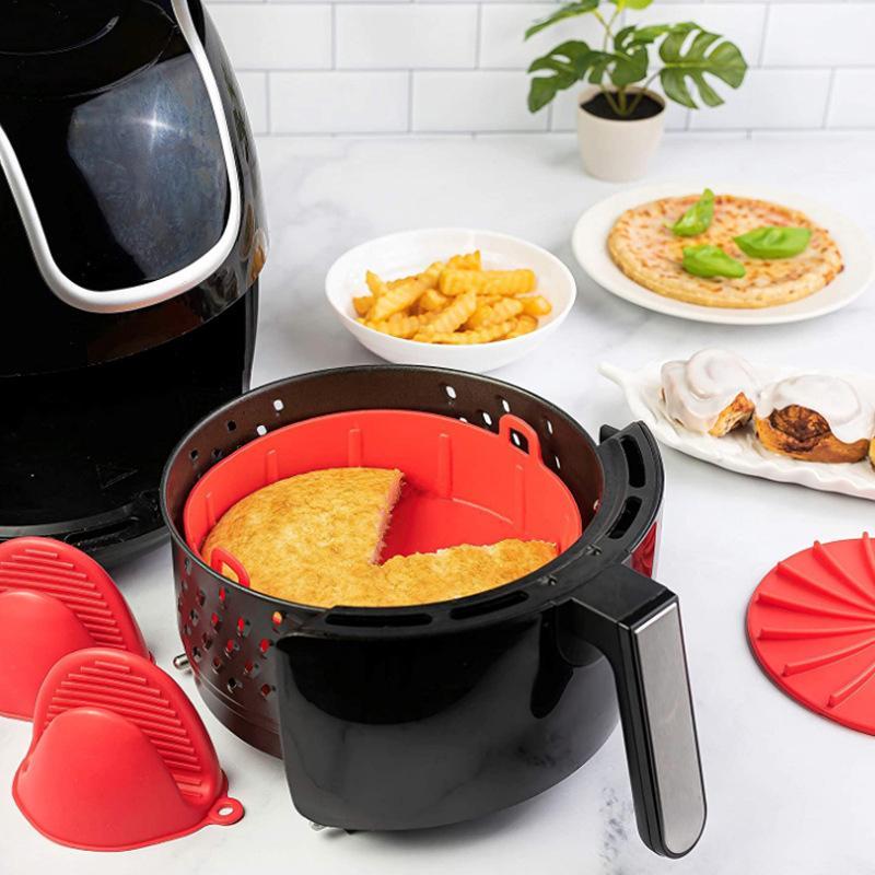 Air fryer Non-stick kokkekar Easy å rengjøre | Luvikno