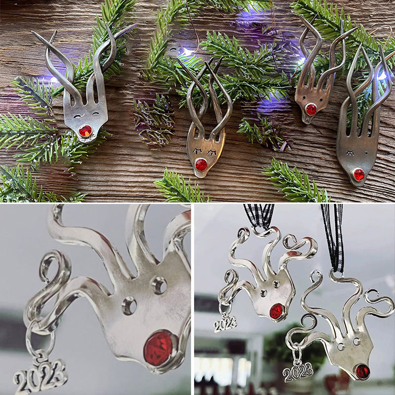 Morsom Gaffel Reinsdyr Ornament | Luvikno