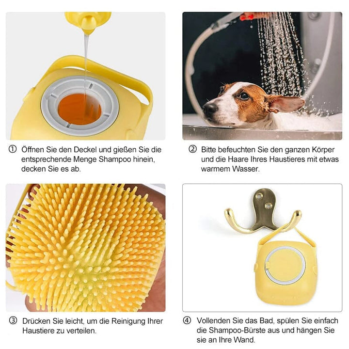Luvikno | Pet silikon bad børste