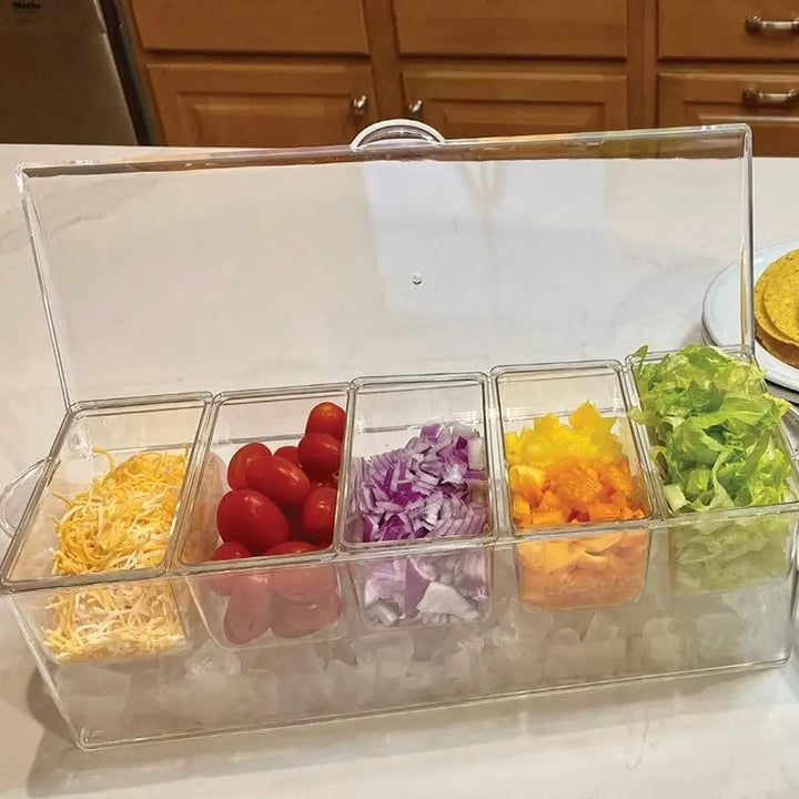 Ice Chilled Condiment Tray Set | Luvikno